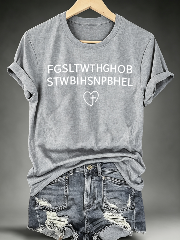 Women's FGSLTWTHGHOB STWBIHSNPBHEL Faith Print Top