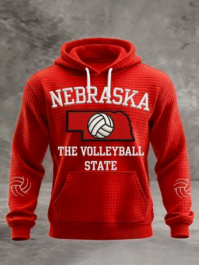 Men's Volleyball Print Hoodie