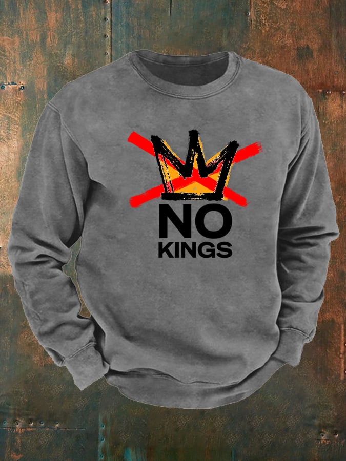 🔥Buy 3 Get 15% Off🔥Men's America has No Kings Printed Casual Sweatshirt