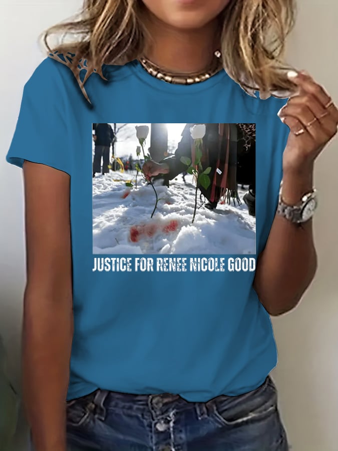 Women's trendy graphic print casual T-shirt