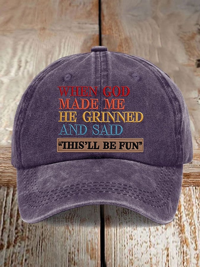 Unisex Faux Embroidered Faith Baseball Cap