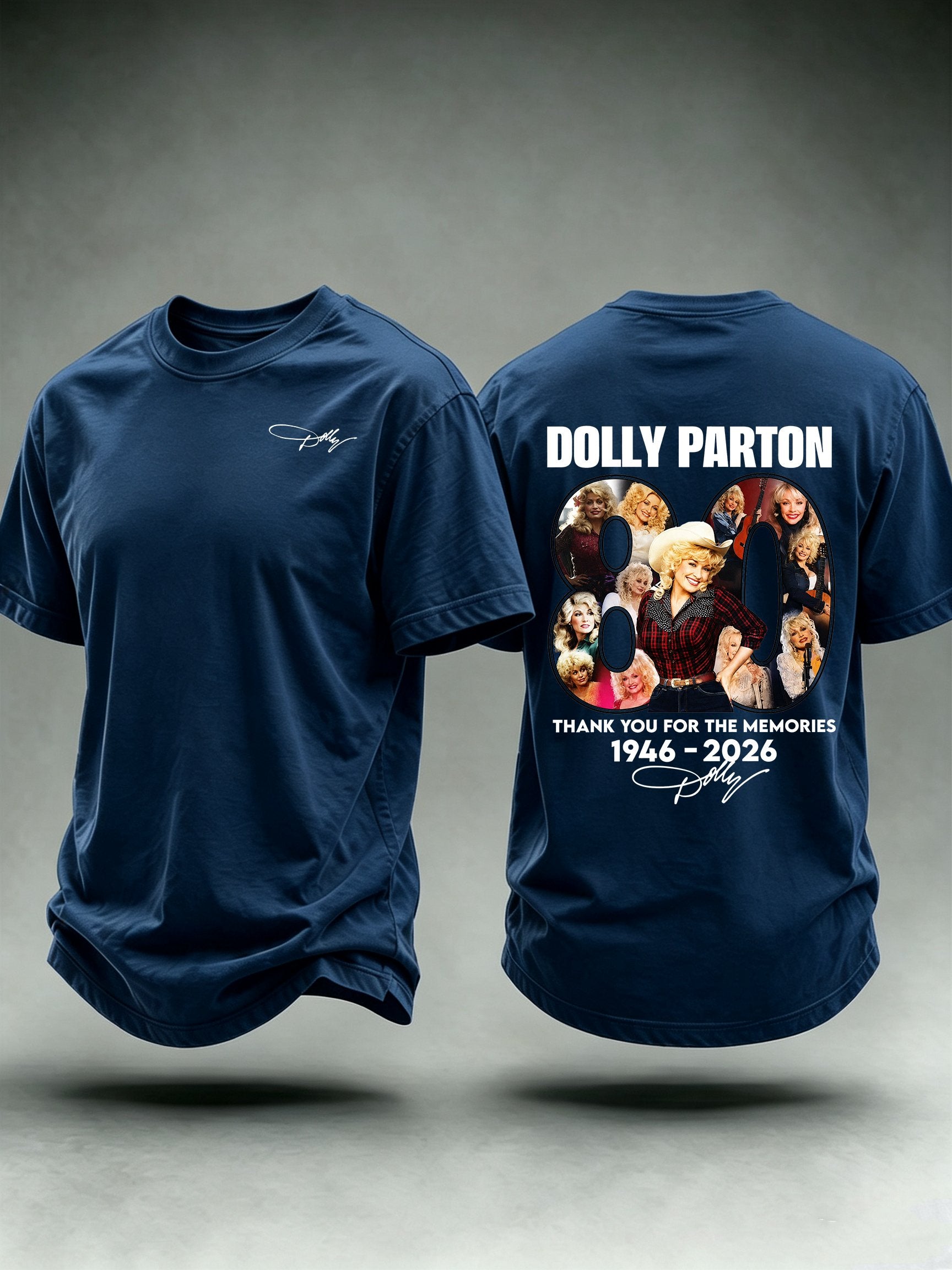 Men's Vintage Signature Graphic Memorial Print T-Shirt