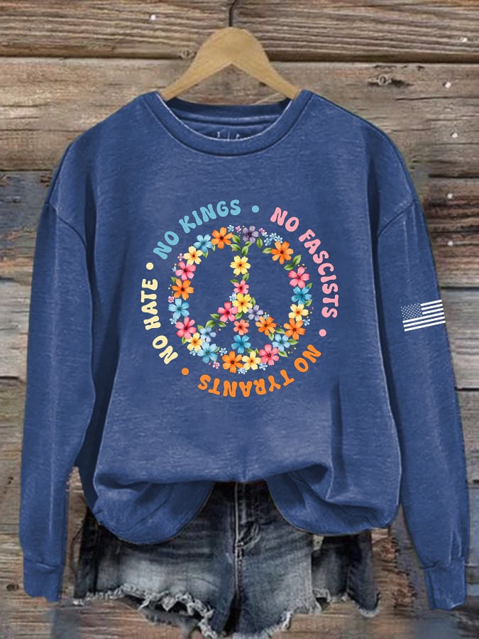 🔥Buy 3 Get 15% Off🔥Women's FDT Printed Long-Sleeve Sweatshirt