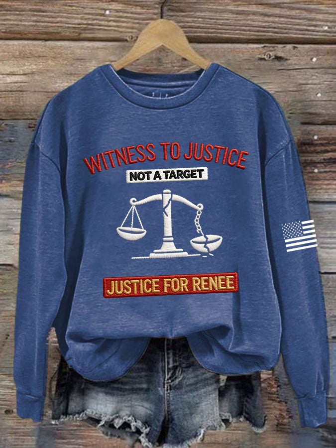 Women's JUSTICE FOR RENEE Printed Hoodies