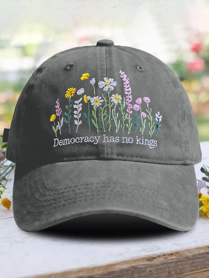 🔥Buy 3 Get 15% Off🔥Retro Democracy Has No Kings Print Baseball Cap