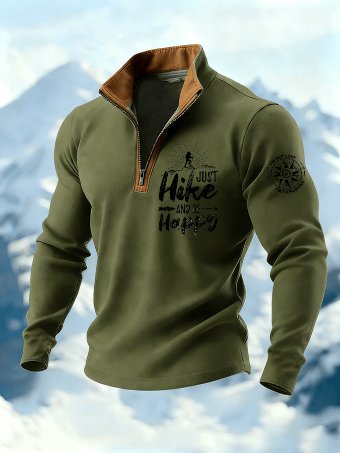 Men's Hiking Print Hoodie
