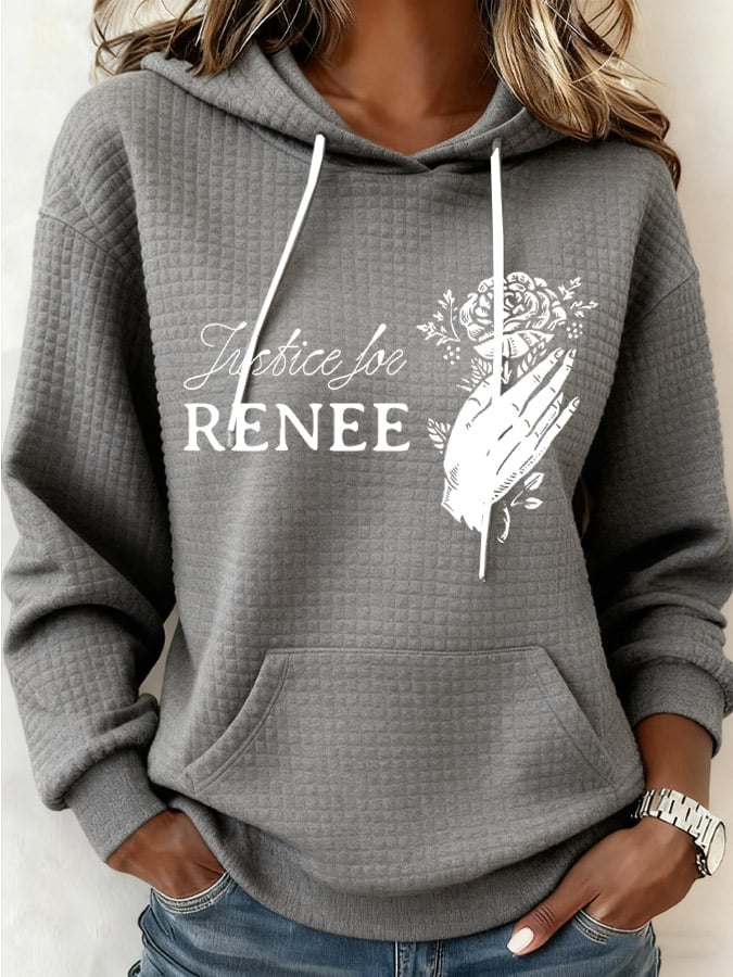 Women's Justice For Her Print Casual Sweatshirt