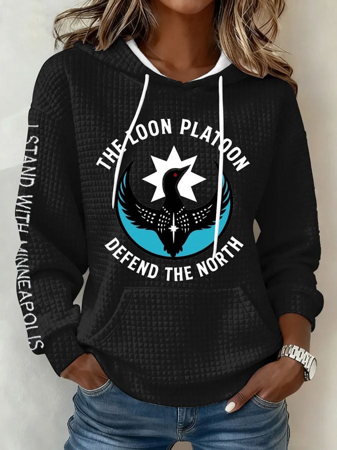 Women's Resist Print Hoodie Sweatshirt