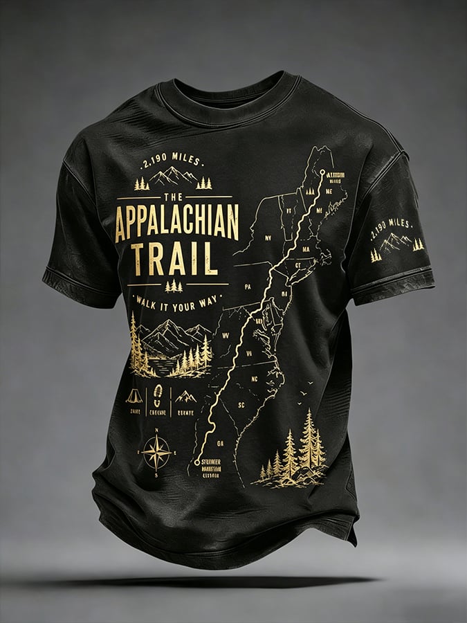 Men's Appalachian Trail Hiking Print T-Shirt