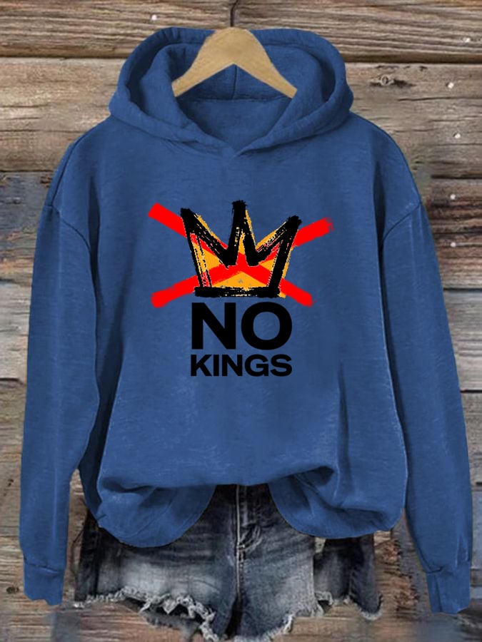 🔥Buy 3 Get 15% Off🔥Women's America has No Kings Printed Casual Hoodies