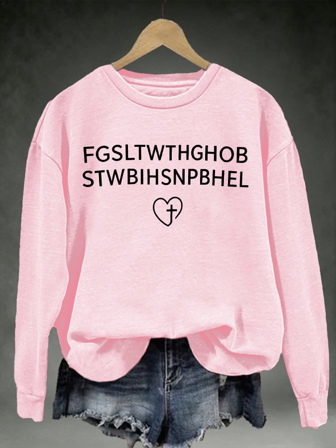 Women's FGSLTWTHGHOB STWBIHSNPBHELPrinted Crewneck Sweatshirt