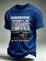 Men's Never Forget September 11 Print T-Shirt