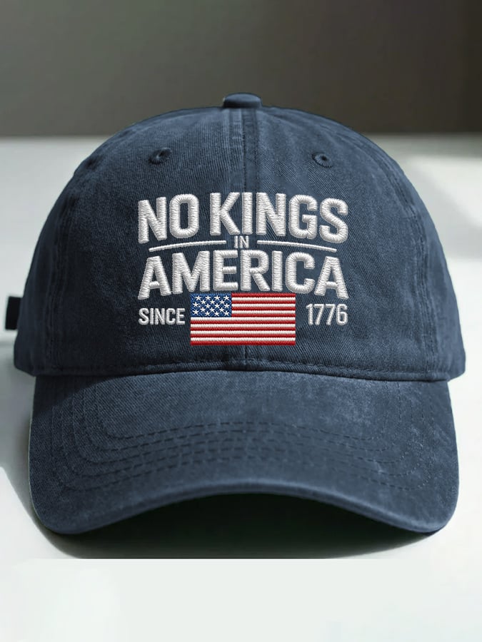 🔥Buy 3 Get 15% Off🔥Retro No Kings In America Since 1776 Print Baseball Cap