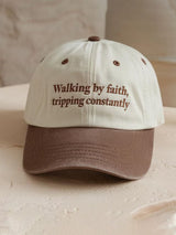 Unisex Walking by Faith Christian Baseball Cap