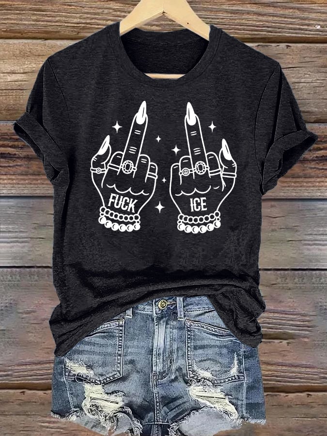 Women's  ICE  Print  T-Shirt