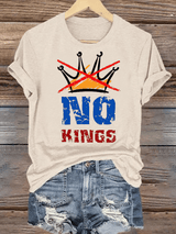 🔥Buy 3 Get 15% Off🔥Women's  NO KINGS Print T-Shirt