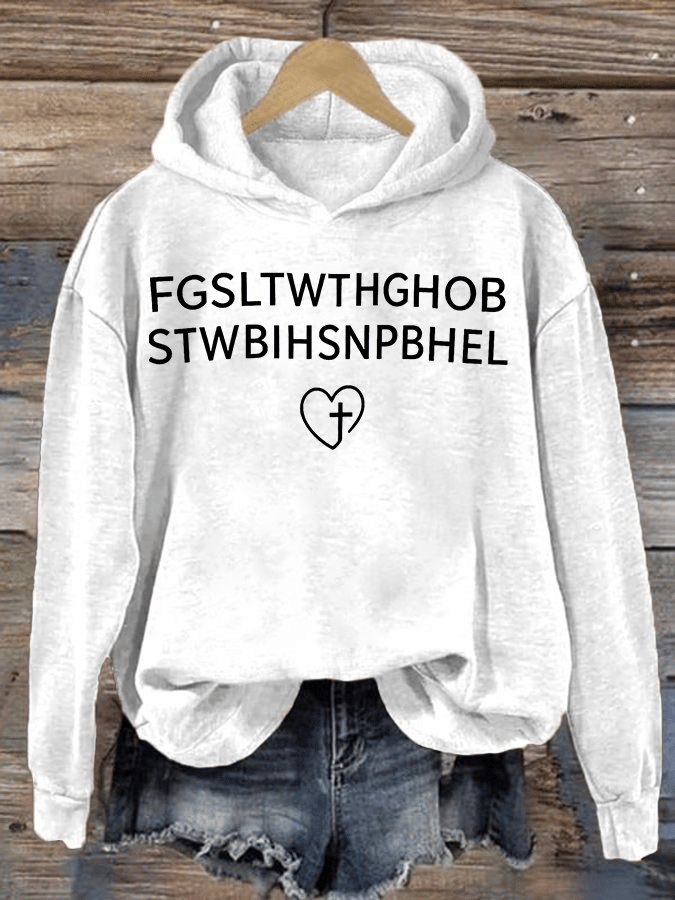 Women's  FGSLTWTHGHOB STWBIHSNPBHEL Printed Hoodie