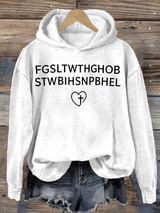 Women's  FGSLTWTHGHOB STWBIHSNPBHEL Printed Hoodie
