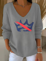 🔥Buy 3 Get 15% Off🔥Women's  America has no kings print  Sweatshirt