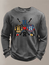 Men's Hockey Romance Waffle T-Shirt