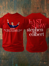 🔥Buy 3 Get 15% Off🔥Men's Retro Last Show 05.21.2026 The Night The Laughter Died After The Episode Ended. Hopefully People Laughed During The Show Print T-Shirt