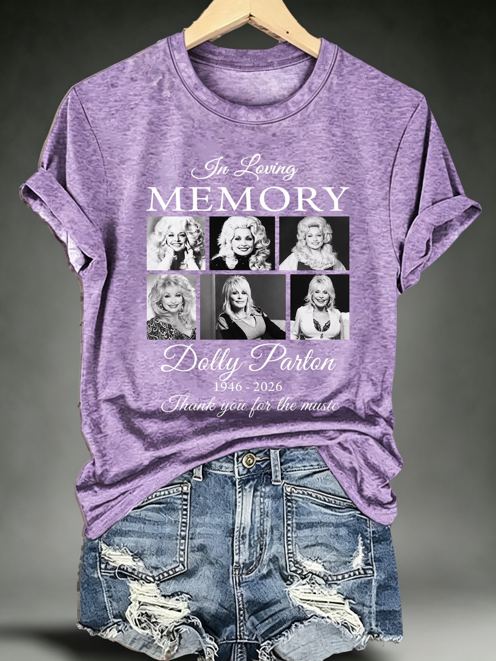 Women's Vintage Country Music Tribute Parton Tour T-Shirt