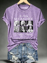 Women's Vintage Country Music Tribute Parton Tour T-Shirt