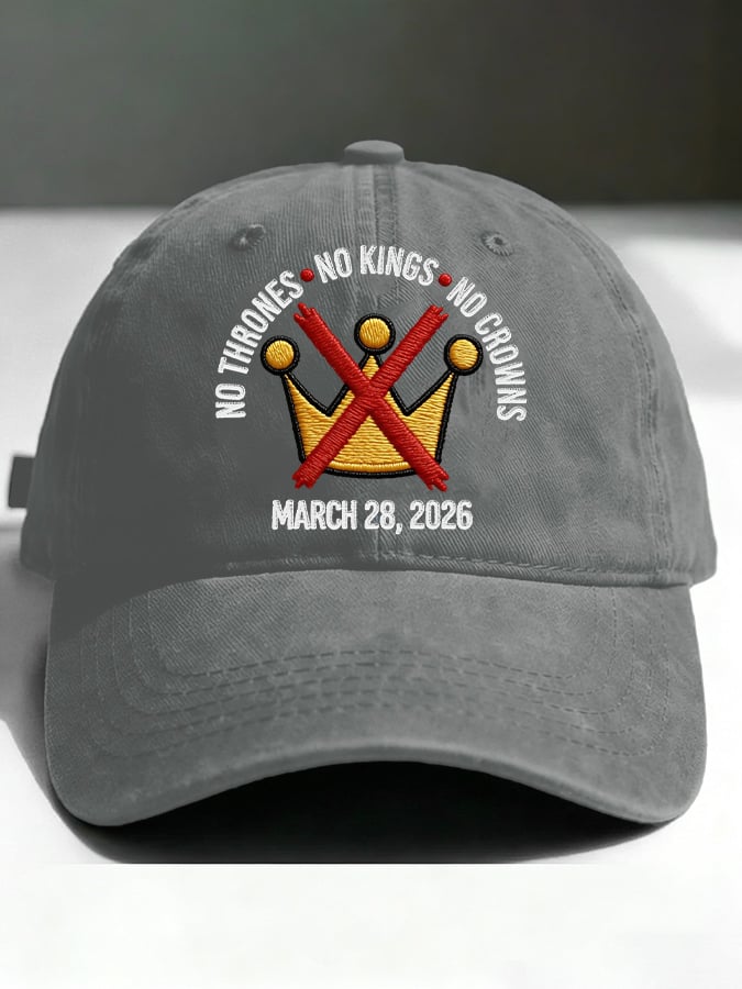 🔥Buy 3 Get 15% Off🔥Unisex No Kings No Thrones Printed Hat