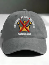 🔥Buy 3 Get 15% Off🔥Unisex No Kings No Thrones Printed Hat