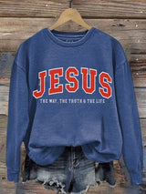 Women's JESUS THE WAY. THE TRUTH & THE LIFE Sweatshirt
