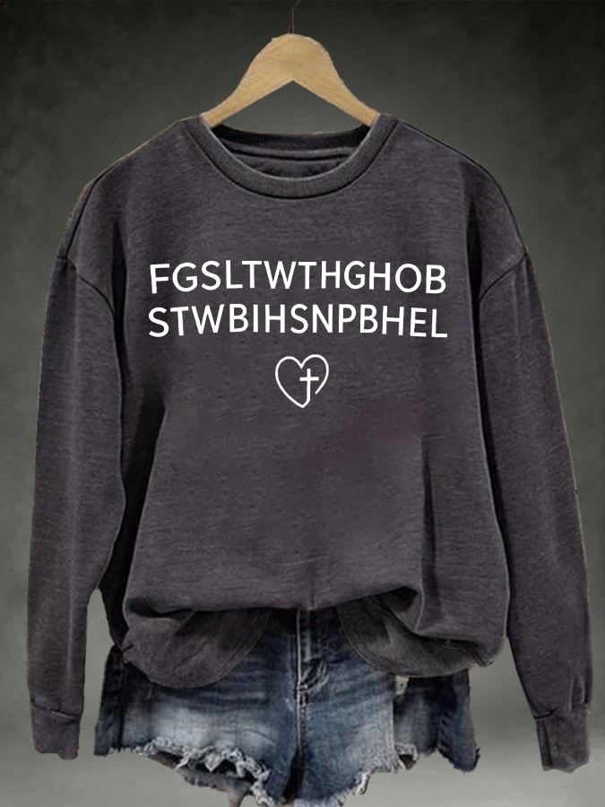 Women's FGSLTWTHGHOB STWBIHSNPBHELPrinted Crewneck Sweatshirt