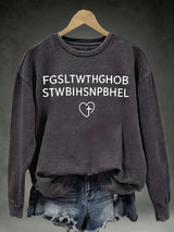 Women's FGSLTWTHGHOB STWBIHSNPBHELPrinted Crewneck Sweatshirt