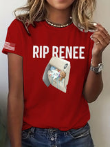 Women's trendy graphic print casual T-shirt