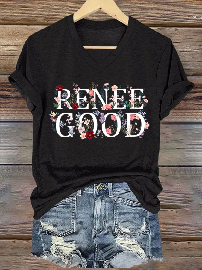 Women's Justice for Renee Nicole Good  Print Casual T-Shirt