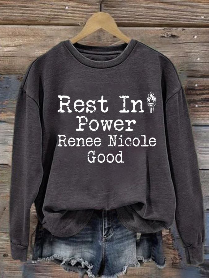 Women's Justice For Her Print Casual Sweatshirt