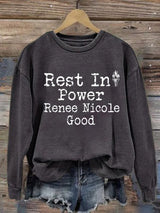 Women's Justice For Her Print Casual Sweatshirt