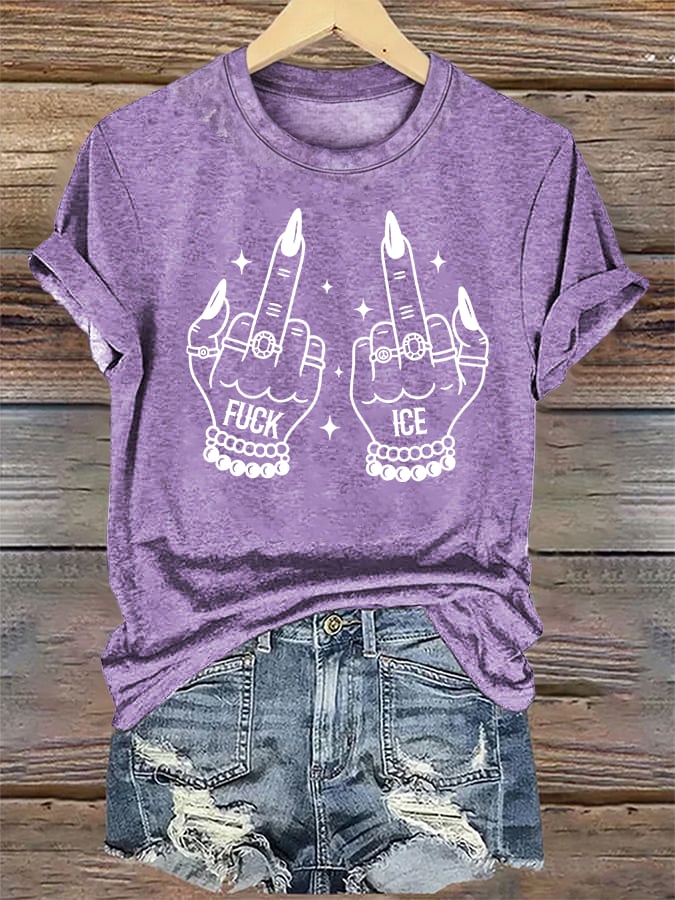 Women's  ICE  Print  T-Shirt