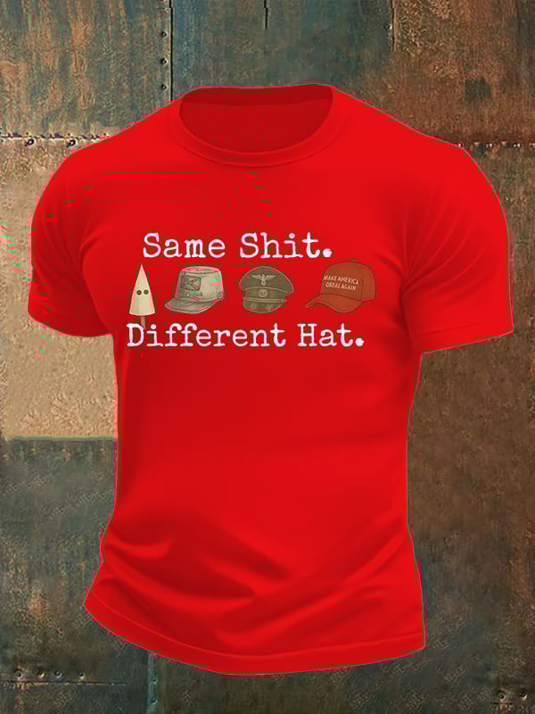 Men's  Same shit Different costume Print T-Shirt