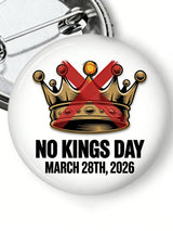 🔥Buy 3 Get 15% Off🔥Unisex No Kings Print Pin-back Button