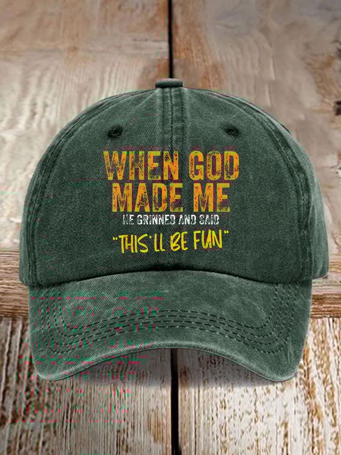 Women'S Casual Faith Graphic Print Baseball Cap