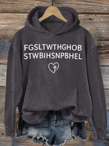 Women's  FGSLTWTHGHOB STWBIHSNPBHEL Printed Hoodie