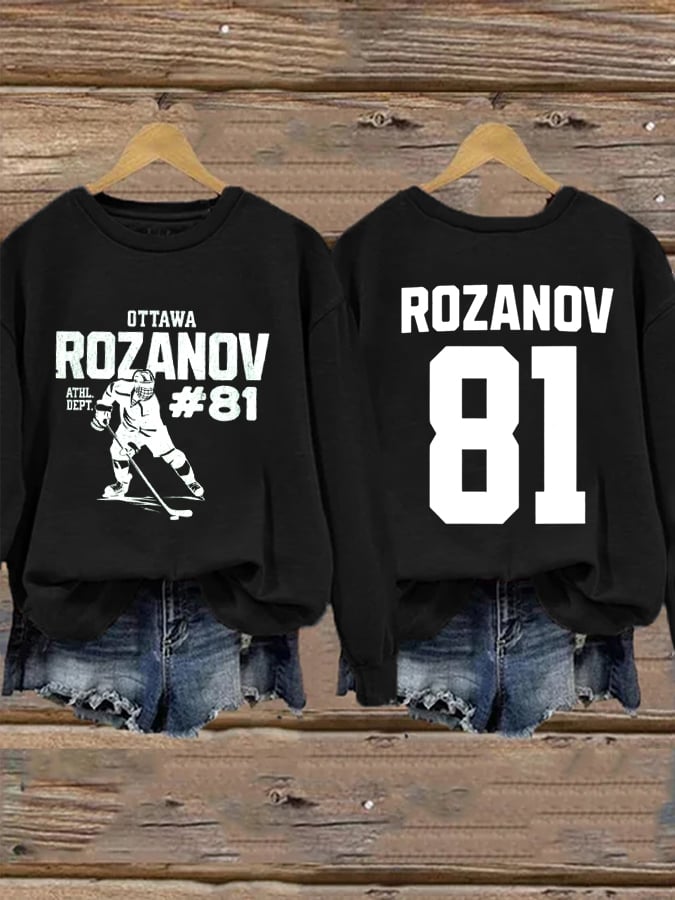 Women's Golden Boy and Ice Prince Hockey Sticks Sweatshirt