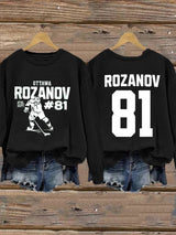Women's Golden Boy and Ice Prince Hockey Sticks Sweatshirt