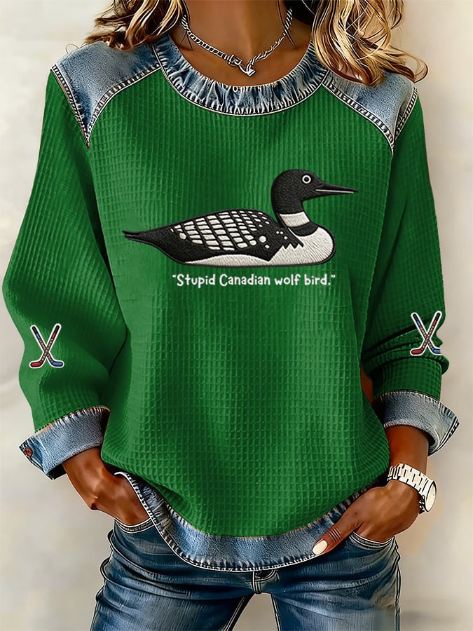 Women'S Fashionable Printed Casual Sweatshirt