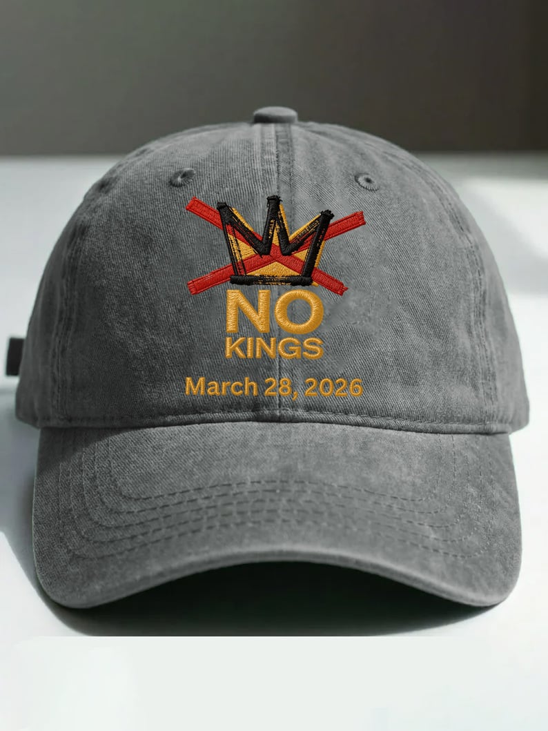 🔥Buy 3 Get 15% Off🔥Retro No Kings Day March 28 2026 Print Baseball Cap