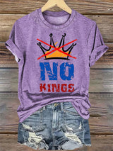 🔥Buy 3 Get 15% Off🔥Women's  NO KINGS Print T-Shirt