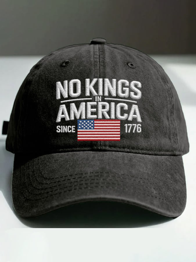 🔥Buy 3 Get 15% Off🔥Retro No Kings In America Since 1776 Print Baseball Cap