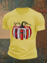🔥Buy 3 Get 15% Off🔥Men's  Fall Book Pumpkin DTF transfer - FDT, Fall Aesthetic print  T-Shirt