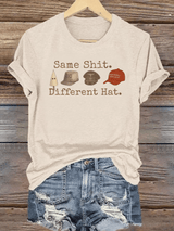 Women's  Same shit Different costume Print T-Shirt