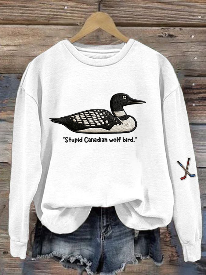 Women's Hockey Romance Print Casual Sweatshirt